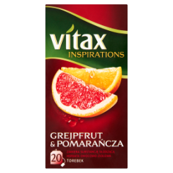 *Vitax Herbata Inspiracje Grejpfrut And Pomarańcza Owocowo-Ziołowa 40 G (20 Torebek)