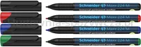 Zestaw foliopisów permanentnych SCHNEIDER Maxx 224, M, 1,0mm, 4 szt., miks kolorów - 2