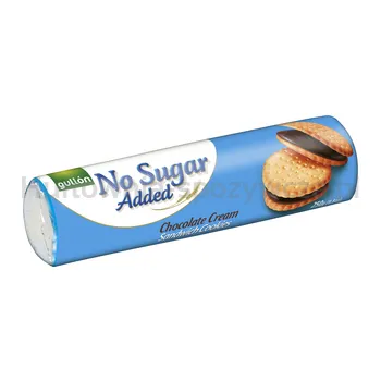 Gullon Markizy Przekładane Masą Kakaową 250 G, Bez Dodatku Cukrów. Zawierają Substancje Słodzącą.