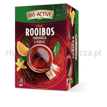Big Active Herbatka Rooibos Pomarańcza I Wanilia (20 Torebek X 1,5G) 