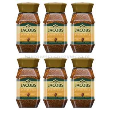 Jacobs Kawa Rozpuszczalna Cronat Gold 200 G x 6 sztuk