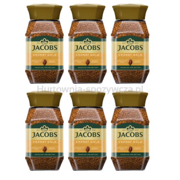 Jacobs Kawa Rozpuszczalna Cronat Gold 200 G x 6 sztuk