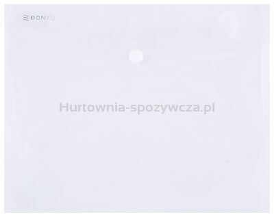 Donau Teczka kopertowa zatrzask, PP, C5, 180mikr., transparentna 