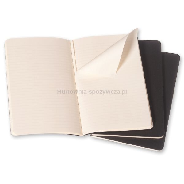 Moleskine Zestaw 3 Zeszytów Cahier Journals P (9x14cm) w linie, 64 strony, czarny  - 6