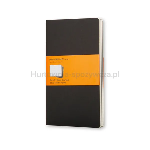 Moleskine Zestaw 3 Zeszytów Cahier Journals P (9X14Cm) W Linie, 64 Strony, Czarny 