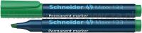 Schneider Marker permanentny Maxx 133, ścięty, 1-4mm, zielony 