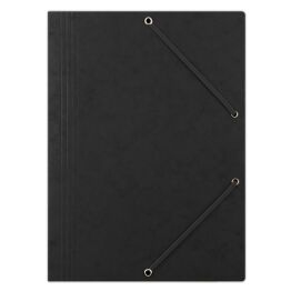 Donau Teczka z gumką preszpan, A4, 390gsm, 3-skrz., Czarna 