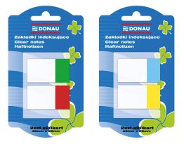 Donau Zakładki indeksujące PP, 25x45mm, 2x20 kart., mix kolorów 