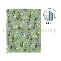 Kołozeszyt MIQUELRIUS NB-4, A4, w kratkę, 120 kart., 70g, green garden - 5