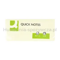 Bloczek samoprzylepny Q-CONNECT, 38x51mm, 3x100 kart., jasnożółty - 3
