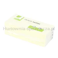 Bloczek samoprzylepny Q-CONNECT, 38x51mm, 3x100 kart., jasnożółty - 4