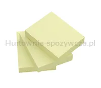 Bloczek samoprzylepny Q-CONNECT, 38x51mm, 3x100 kart., jasnożółty - 2