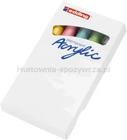 Edding Marker akrylowy średni e-5100 2-3mm, 5 szt., mix kolorów pastel  - 3