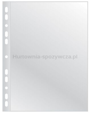 Q-Connect Koszulki na dokumenty poszerzane, PP, A4, groszkowe, 40mikr., 50szt. 