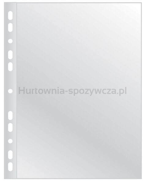 Q-Connect Koszulki na dokumenty poszerzane, PP, A4, groszkowe, 40mikr., 50szt. 
