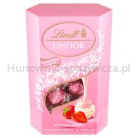 Bombonierka Lindor Strawberry & Cream Cornet 200 G Lindt