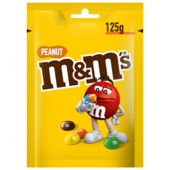 M&AmpM'S Peanut Orzeszki Ziemne Oblane Czekoladą W Kolorowych Skorupkach 125 G