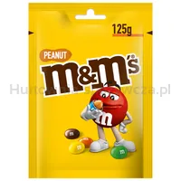 M&M'S Peanut Orzeszki Ziemne Oblane Czekoladą W Kolorowych Skorupkach 125 g