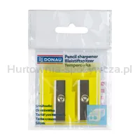 Donau Temperówka plastikowa, podwójna, mix kolorów  - 6