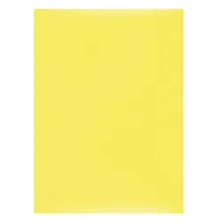 Office Products Teczka z gumką, karton, A4, 300gsm, 3-skrz., żółta 
