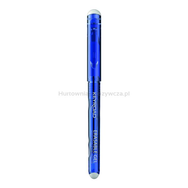 Długopis wymazywalny KEYROAD 0,7mm, blister, niebieski - 2