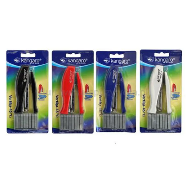 Kangaro Zszywacz Vertika-45+zszywki, zszywa do 30 kartek, blister, mix kolorów 