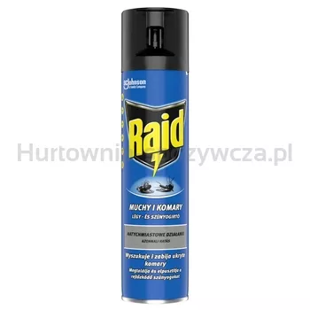 Raid Aerozol Przeciw Owadom Latającym 400Ml
