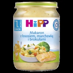 Hipp, Makaron Z Łososiem, Marchewką I Brokułami, 250 G