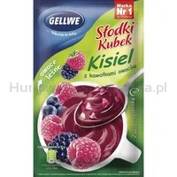 Gellwe Słodki Kubek Kisiel Z Kawałkami Owoców Owoce Leśne Z Witaminą C 30G