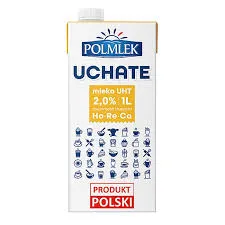 Polmlek Mleko Uchate UHT 2,0% 1 L x 12 sztuk