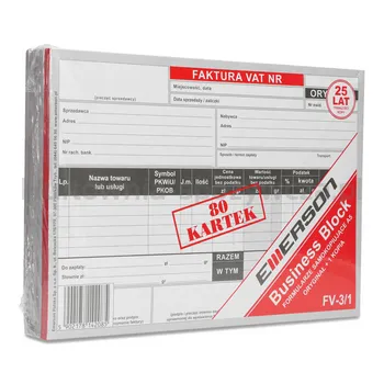 Faktura Vat, 1 Kopia, Format A5