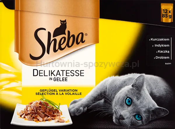 Sheba Del In Jelly Smaki Drobiowe 12X85G