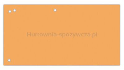 Office Products Przekładki karton, 1/3 A4, 240x105mm, 100szt., pomarańczowe 