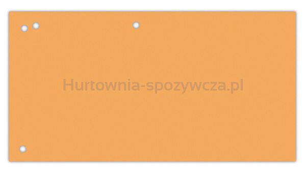 Office Products Przekładki karton, 1/3 A4, 240x105mm, 100szt., pomarańczowe 