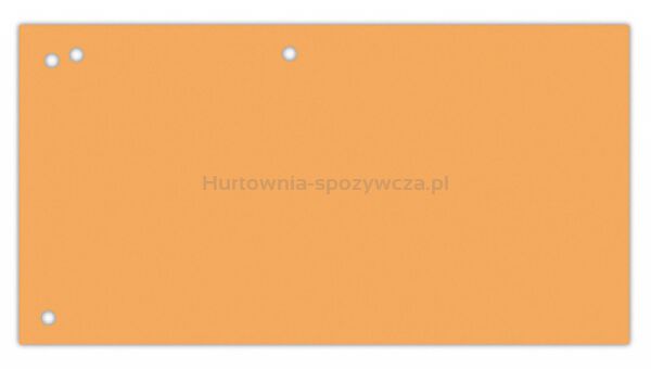 Office Products Przekładki karton, 1/3 A4, 240x105mm, 100szt., pomarańczowe 