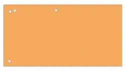 Office Products Przekładki karton, 1/3 A4, 240x105mm, 100szt., pomarańczowe 