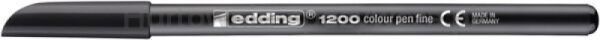 Pisak z cienką końcówką e-1200 EDDING, 1mm, czarny - 2