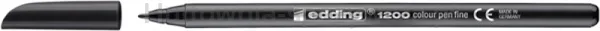 Pisak z cienką końcówką e-1200 EDDING, 1mm, czarny