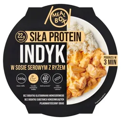 Meal Box Indyk w sosie serowym z ryżem 360g