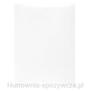 Teczka Z Gumką Office Products, Karton, A4, 300Gsm, 3-Skrz., Biała