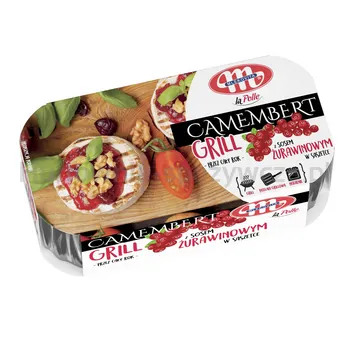 Mlekovita Ser Camembert Na Grill Z Sosem Żurawinowym 230G (2X100G + 30G)