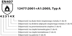 Rękawice spawalnicze DONAU SAFETY DS-WELMIG, MIG, skóra bydlęca, rozm. 10/XL, czarne