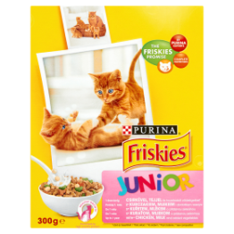 Friskies Junior Z Kurczakiem Mlekiem I Dodatkiem Warzyw Karma Dla Kociąt 300 G