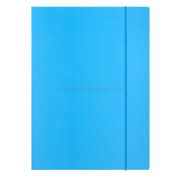 Teczka z gumką OFFICE PRODUCTS, Fluo soft touch, karton/lakier, A4, 320gsm, 3-skrz., mix kolorów - 5