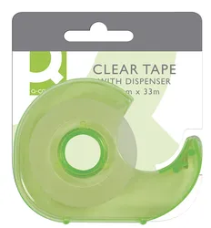 Taśma biurowa z dyspenserem Q-CONNECT, 19mm, 33m, mix kolorów