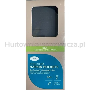 Duni Serwetka Bio Dunisoft 40 X 33 Cm Czarny 65 Szt.