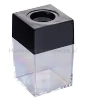 Pojemnik magnetyczny na spinacze OFFICE PRODUCTS, prostokątny, pusty, transparentny - 2