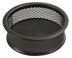 Pojemnik na spinacze Q-CONNECT Office Set, metalowy, czarny