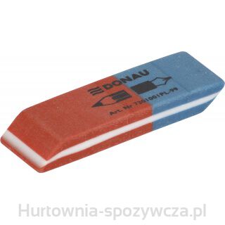 Gumka Wielofunkcyjna Donau, 57X19X8Mm, Niebiesko-Czerwona