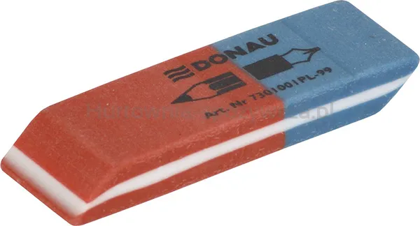 Donau Gumka Wielofunkcyjna 57X19X8Mm, Niebiesko-Czerwona 